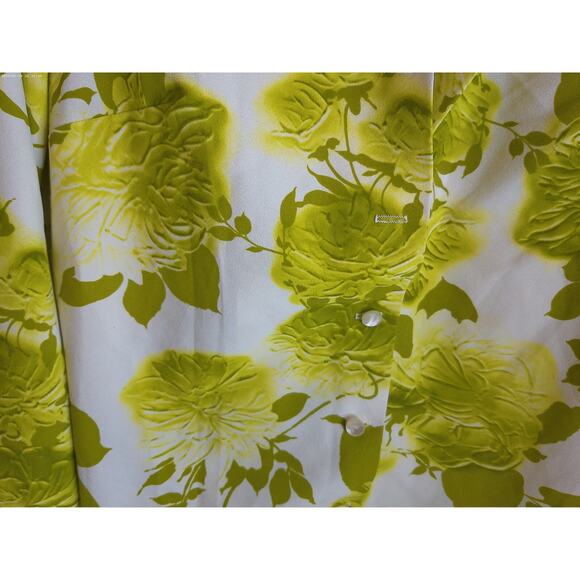 Vintage Pykettes Womens All Over Print Floral Dagger Collar Blouse READ - Picture 5 of 11